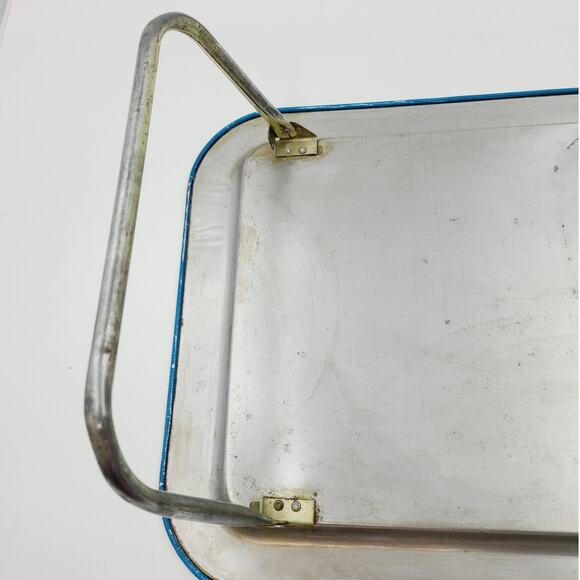 Children's TV Tray Bozo the Clown on TV w/ Folding Legs, Vintage 1960's Tin - Picture 9 of 10